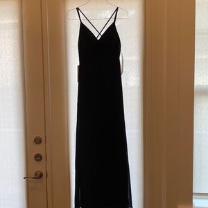Azazie Black Anna Dress Size 6